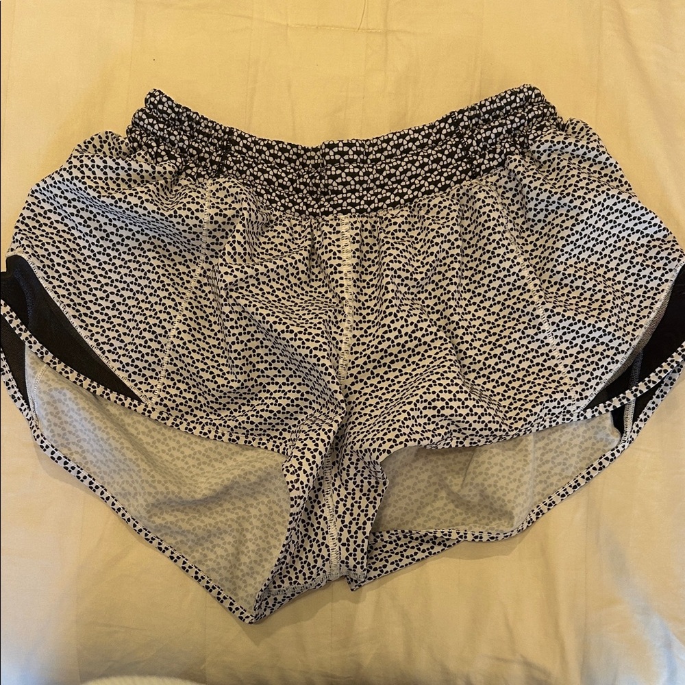 lululemon athletica Black and White Athletic Shorts